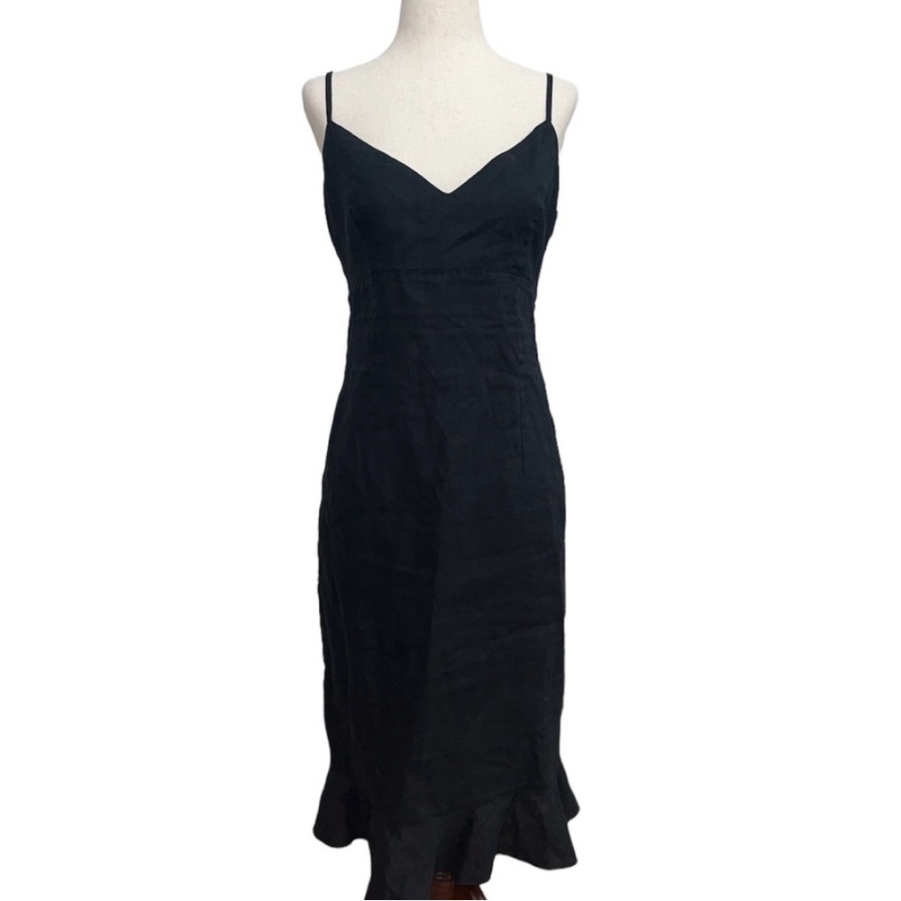 Sisley Black Linen Dress